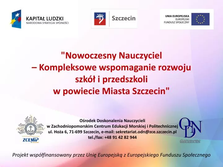 projekt wsp finansowany przez uni europejsk z europejskiego funduszu spo ecznego