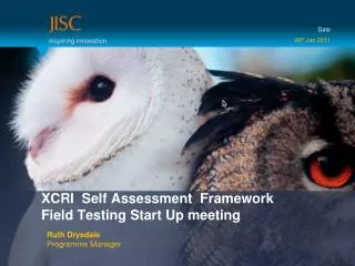 XCRI Self Assessment Framework Field Testing Start Up meeting
