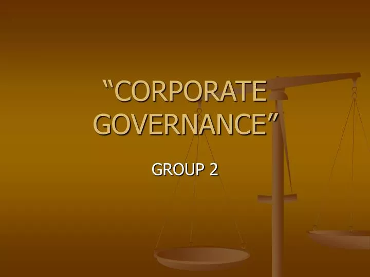 corporate governance