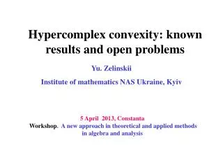 Hypercomplex convexity: known results and open problems