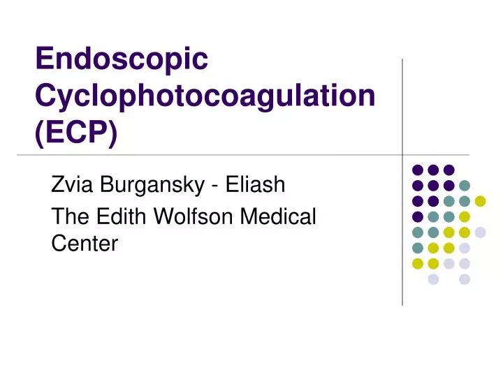 endoscopic cyclophotocoagulation ecp