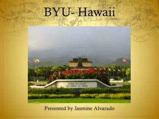 BYU- Hawaii