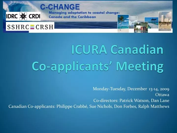 icura canadian co applicants meeting