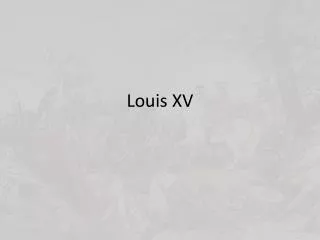 Louis XV