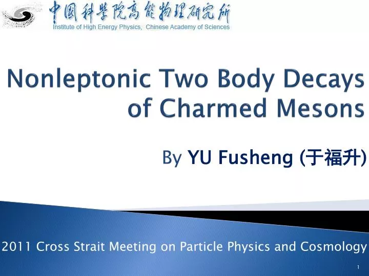 nonleptonic two body decays of charmed mesons