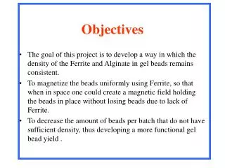 Objectives