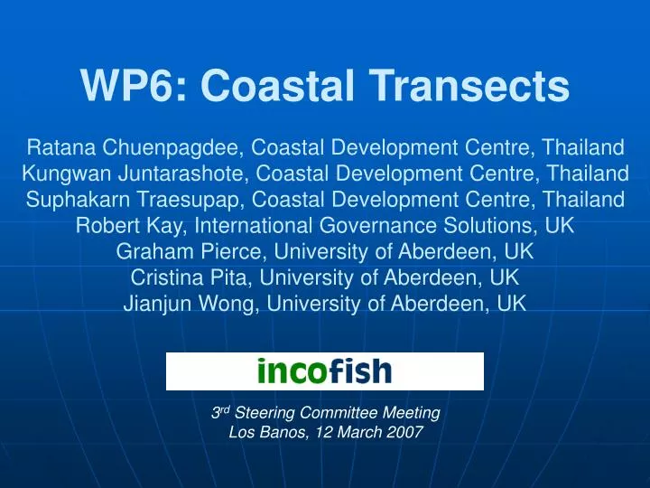 wp6 coastal transects