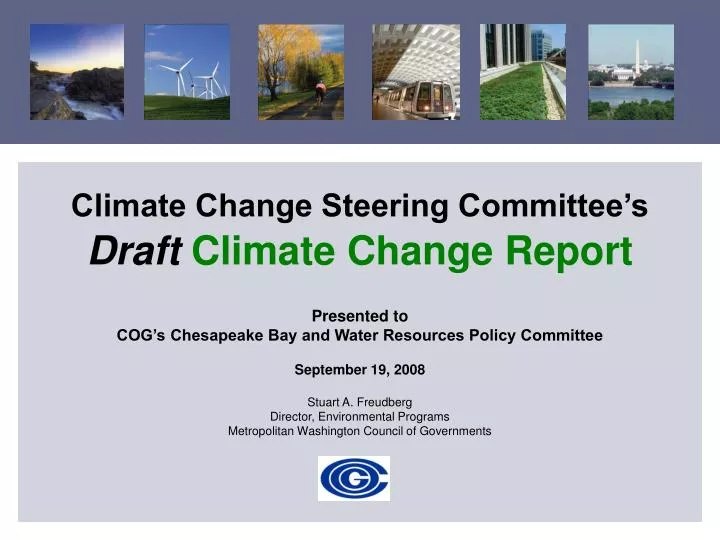 climate change steering committee s draft climate change report