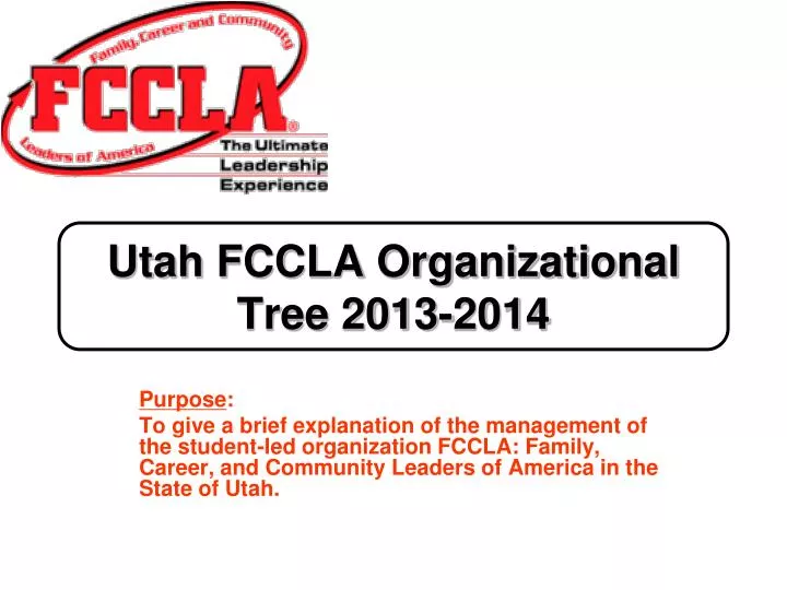 utah fccla organizational tree 2013 2014