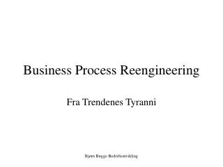 business process reengineering