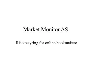 market monitor as
