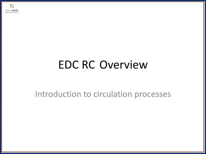 edc rc overview