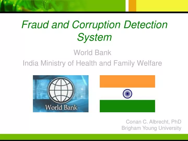 fraud and corruption detection system