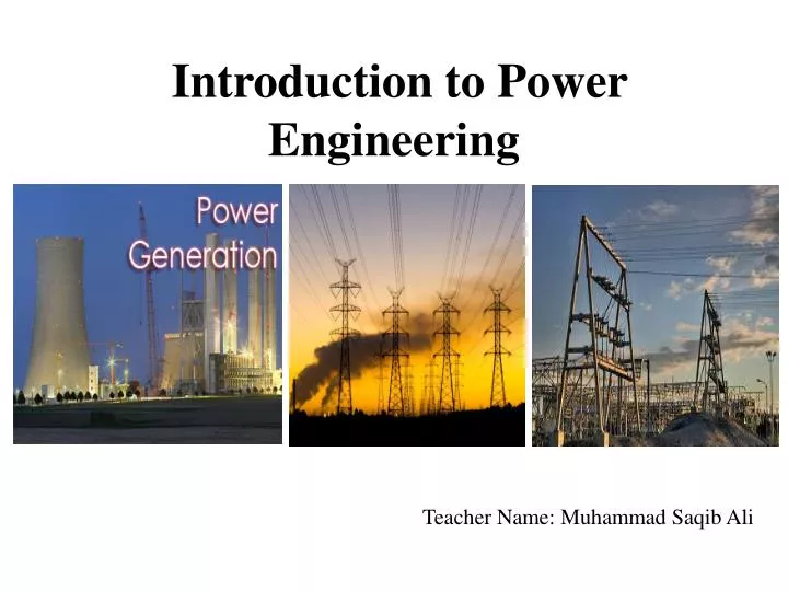 introduction to power engineering