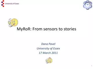 MyRoR: From sensors to stories