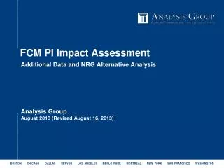FCM PI Impact Assessment