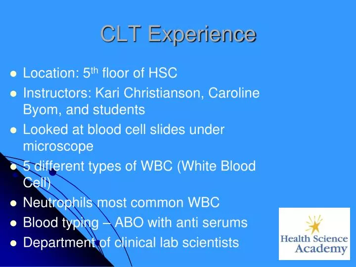 clt experience