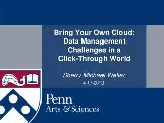 Bring Your Own Cloud: Data Management Challenges in a Click-Through World
