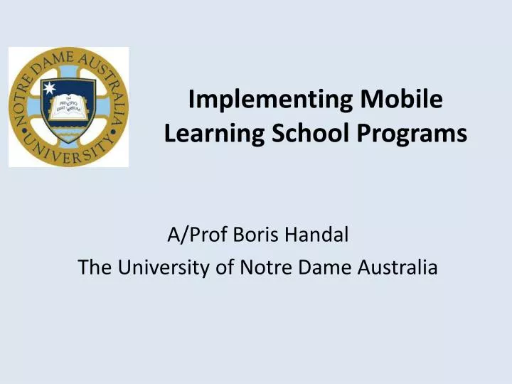 implementing mobile learning school programs