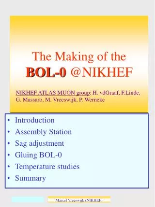 The Making of the BOL-0 @NIKHEF
