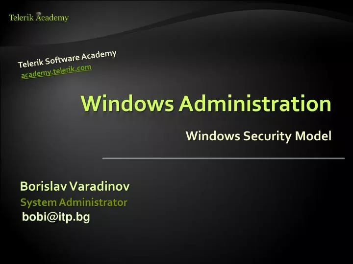 windows administration