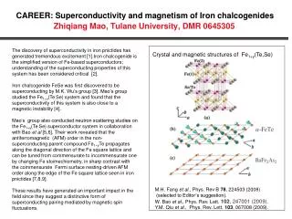 Crystal and magnetic structures of Fe 1+y (Te,Se)