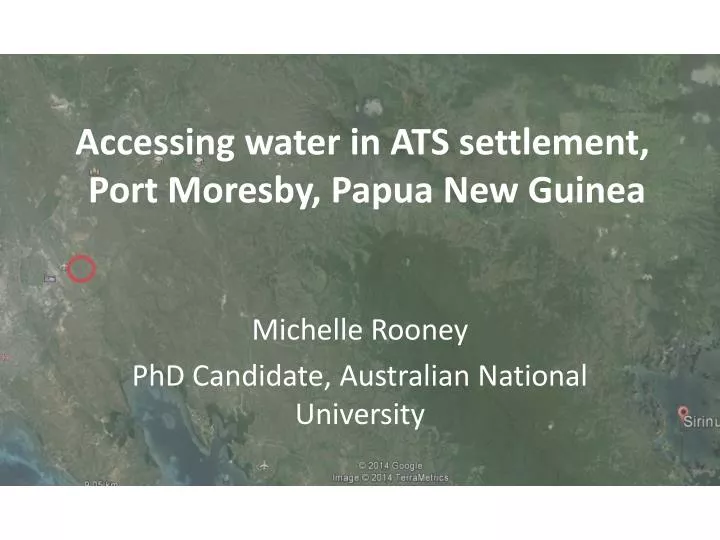 accessing water in ats settlement port moresby papua new guinea