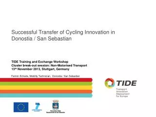 Successful Transfer of Cycling Innovation in Donostia / San Sebastian