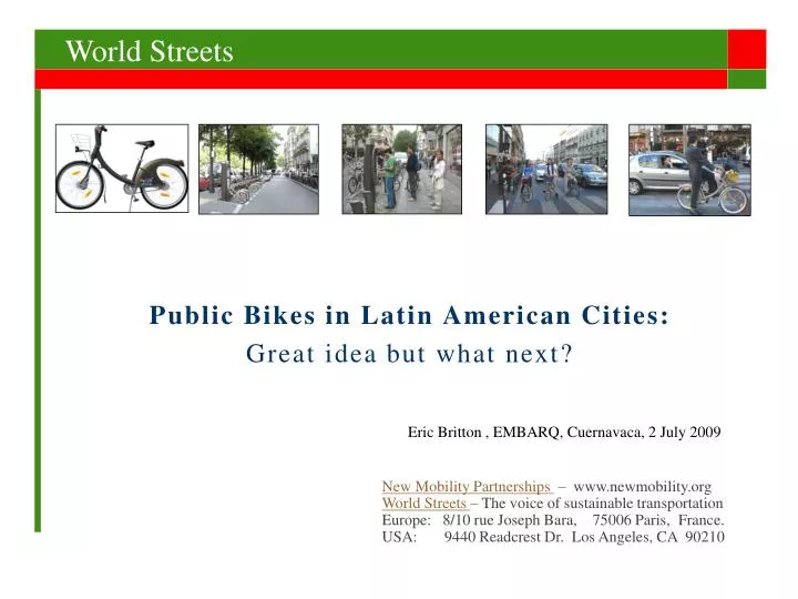 public bikes in latin american cities great idea but what next
