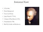 Immanuel Kant - slide 1