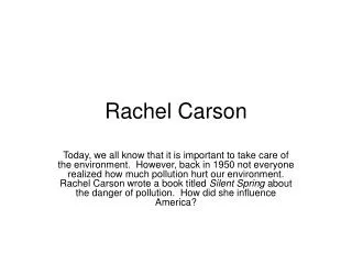 Rachel Carson