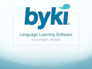 Language Learning Software