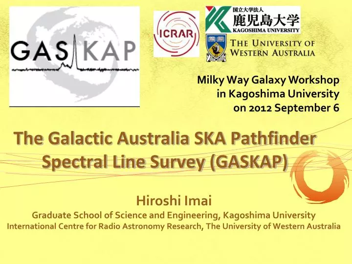 the galactic australia ska pathfinder spectral line survey gaskap