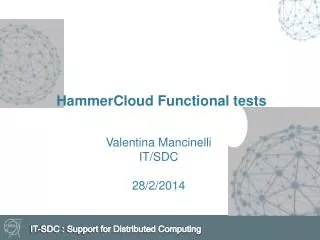 HammerCloud Functional tests