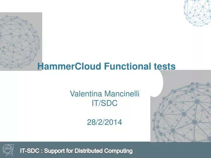 hammercloud functional tests