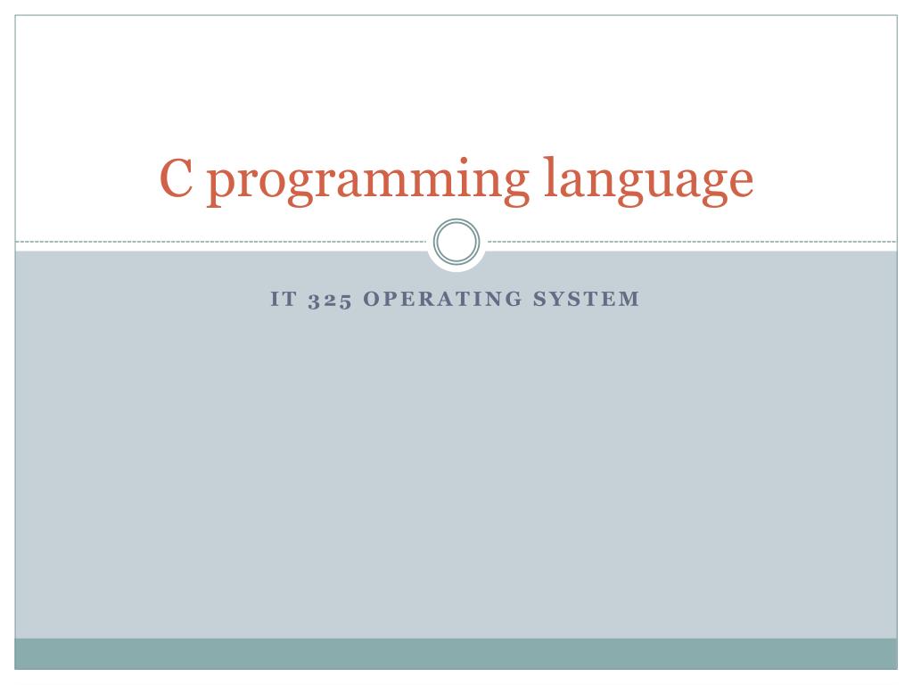 PPT - C programming language PowerPoint Presentation, free download ...