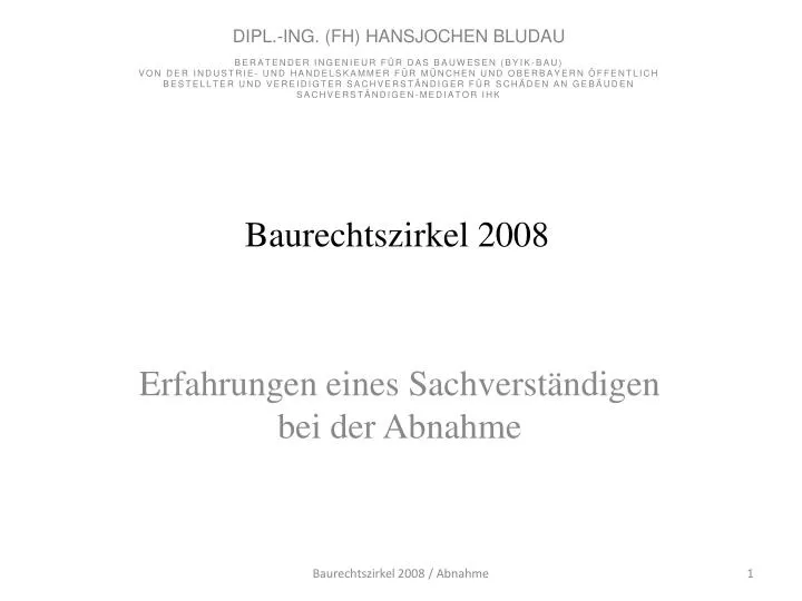 baurechtszirkel 2008