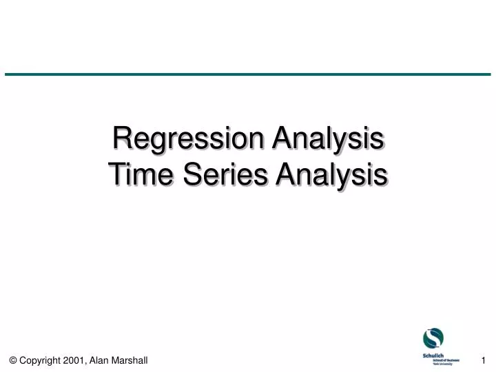 regression analysis time series analysis