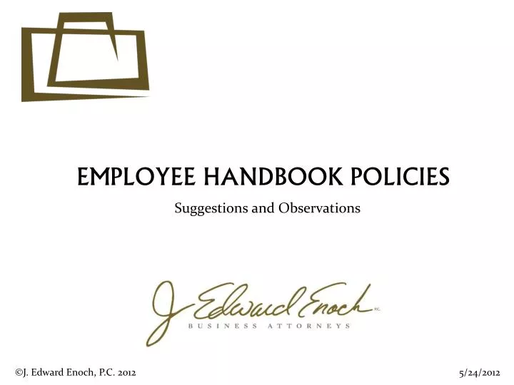 employee handbook policies