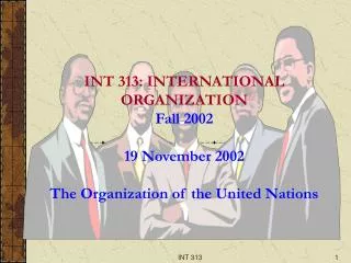 Summary (14.11.2002) The United Nations I: An Introduction