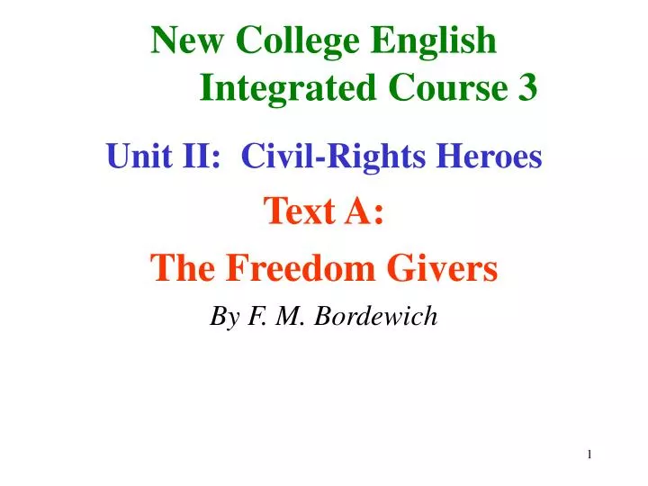 new college english integrated course 3