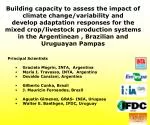 Building capacity to assess the impact of climate change/variability and - slide 1