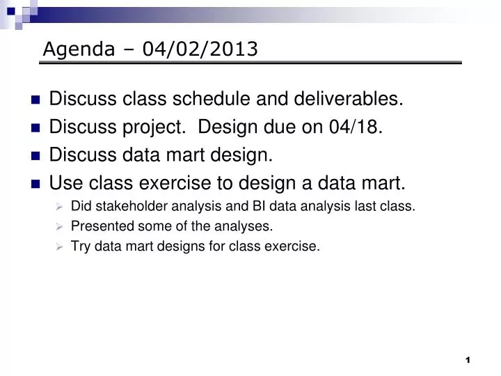 agenda 04 02 2013