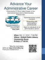 Advance Your Administrative Career