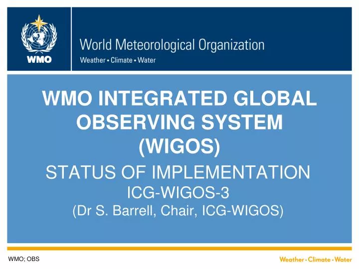 wmo integrated global observing system wigos