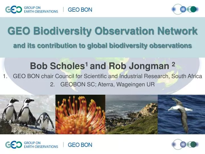 geo biodiversity observation network and its contribution to global biodiversity observations