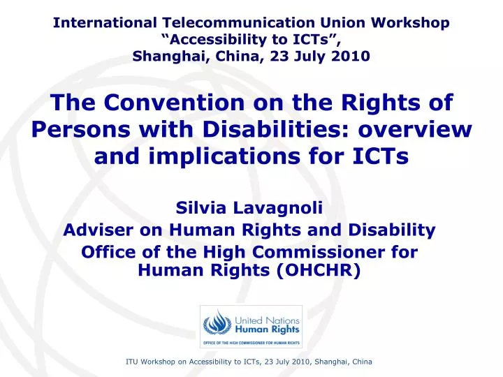 the convention on the rights of persons with disabilities overview and implications for icts