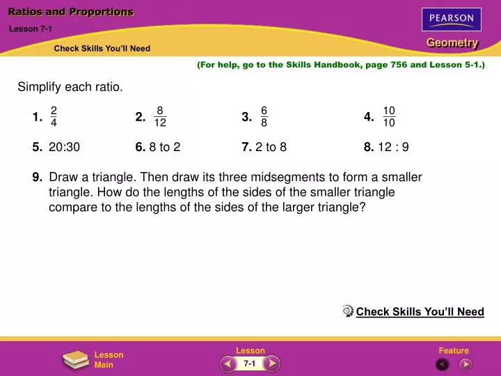 ratios and proportions