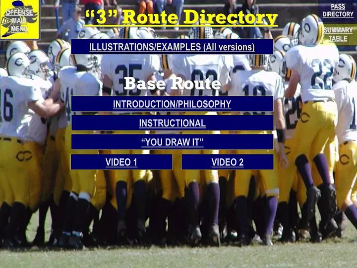 3 route directory