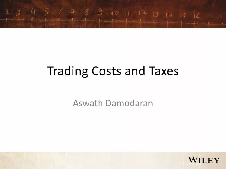 trading costs and taxes